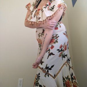 Zaful Long Tropical Party Dress Size 8/10